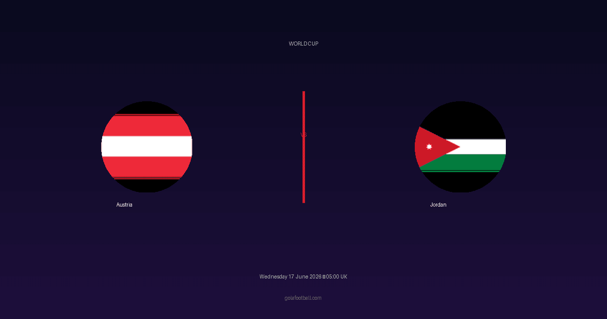 Match Preview: Austria vs Jordan - prediction, team news, live stream