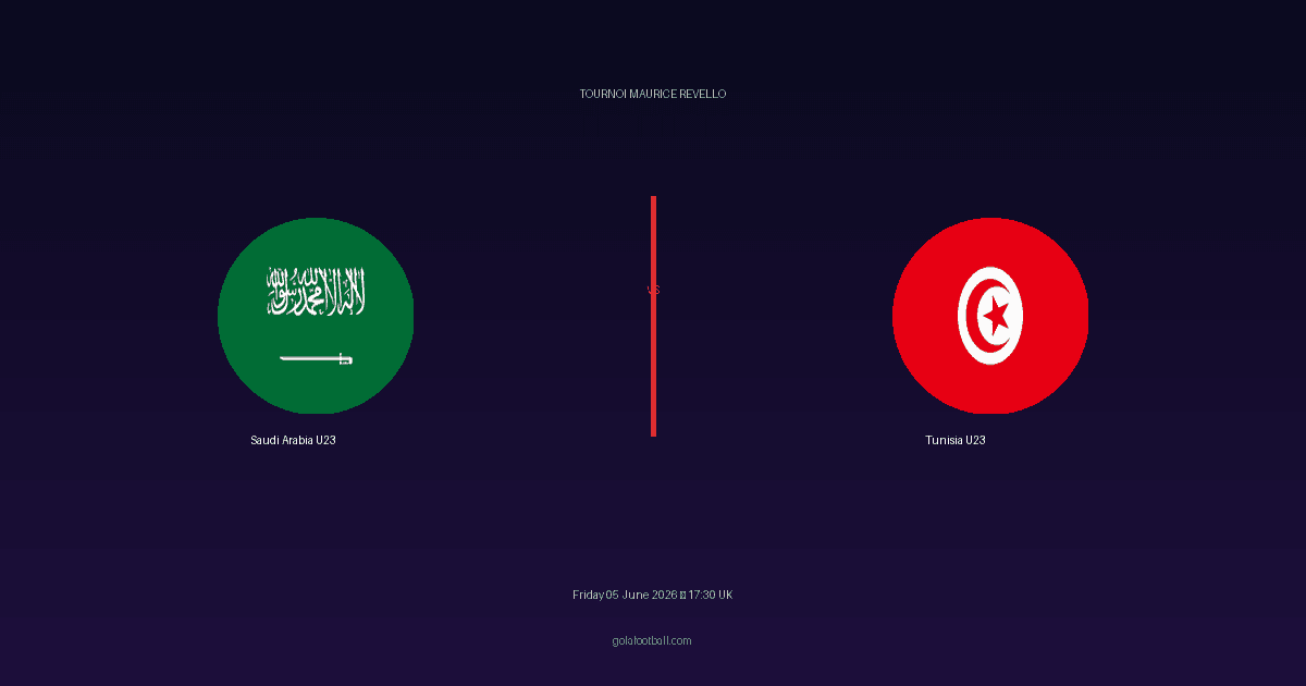 Match Preview: Saudi Arabia U23 vs Tunisia U23 - prediction, team news, live stream